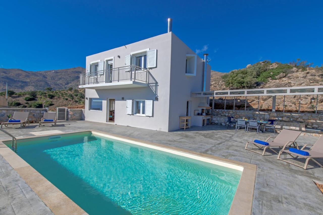 Tranquil Sea View Villa With Private Pool, Just 2Km From The Beach! อาเยียกาลินี ภายนอก รูปภาพ