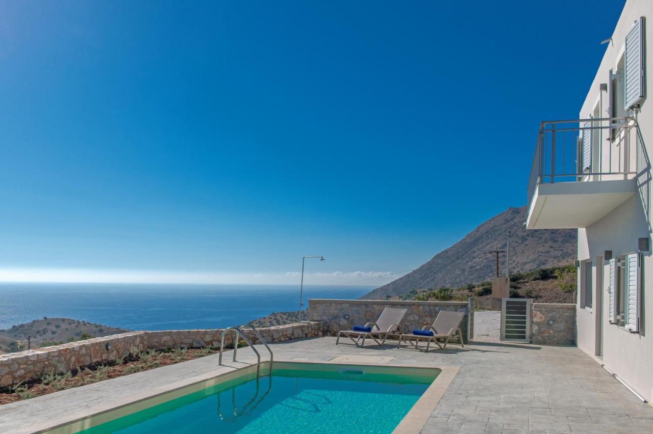 Tranquil Sea View Villa With Private Pool, Just 2Km From The Beach! อาเยียกาลินี ภายนอก รูปภาพ