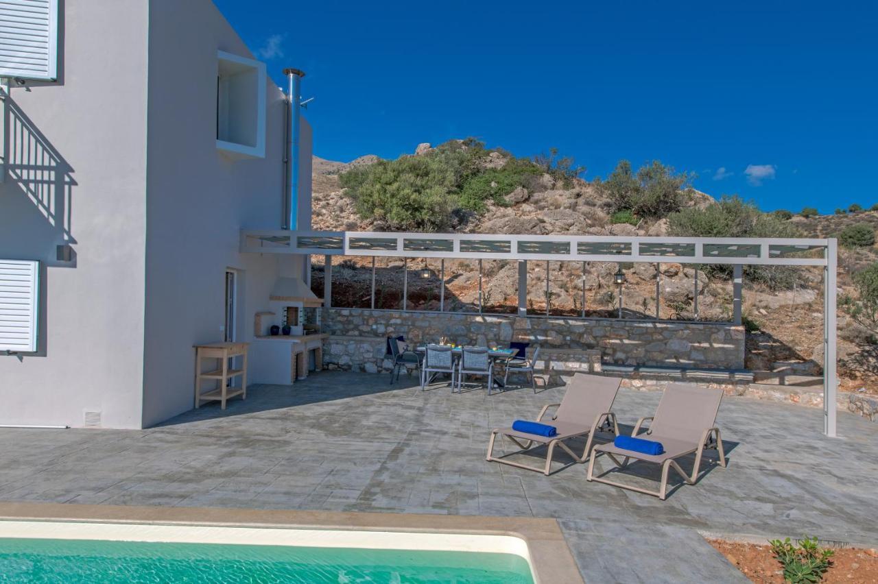 Tranquil Sea View Villa With Private Pool, Just 2Km From The Beach! อาเยียกาลินี ภายนอก รูปภาพ