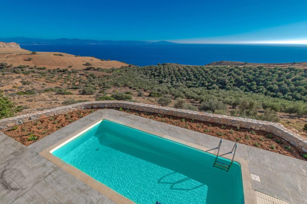 Tranquil Sea View Villa With Private Pool, Just 2Km From The Beach! อาเยียกาลินี ภายนอก รูปภาพ