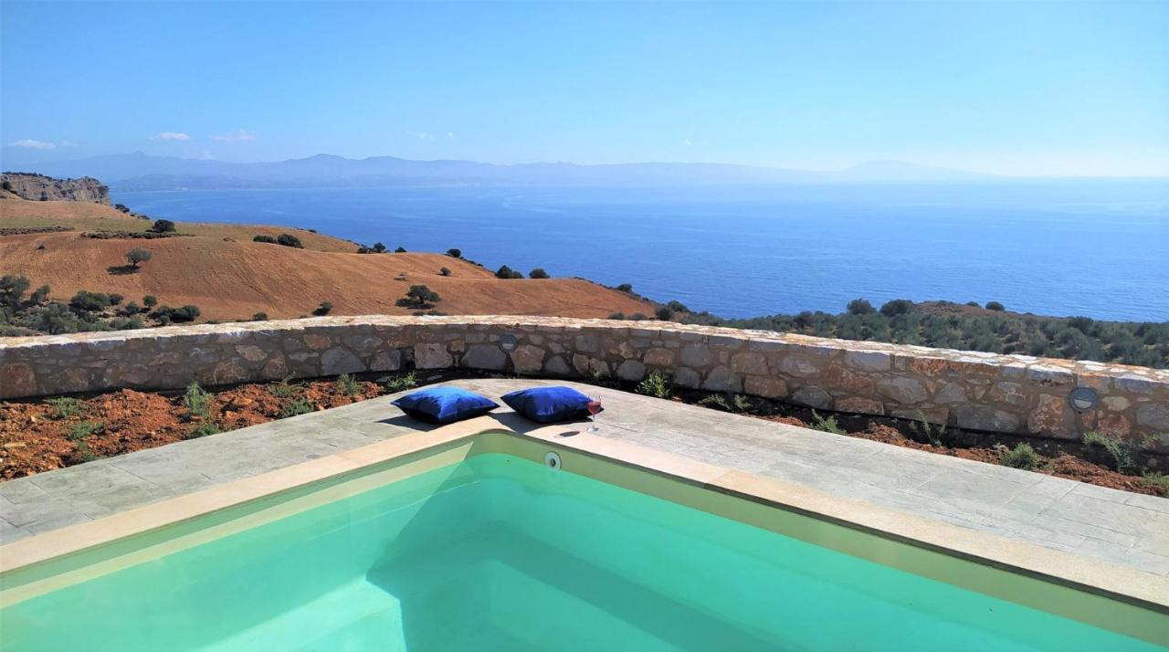 Tranquil Sea View Villa With Private Pool, Just 2Km From The Beach! อาเยียกาลินี ภายนอก รูปภาพ